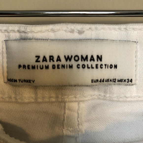 ZARA Woman White Denim Jeans - Picture 5 of 10